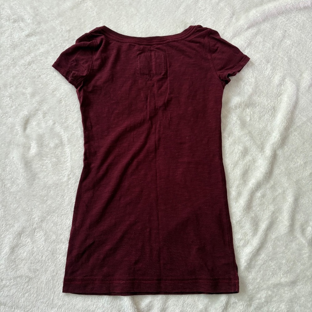 Abercrombie and Fitch Maroon Tshirt - Picture 4 of 4